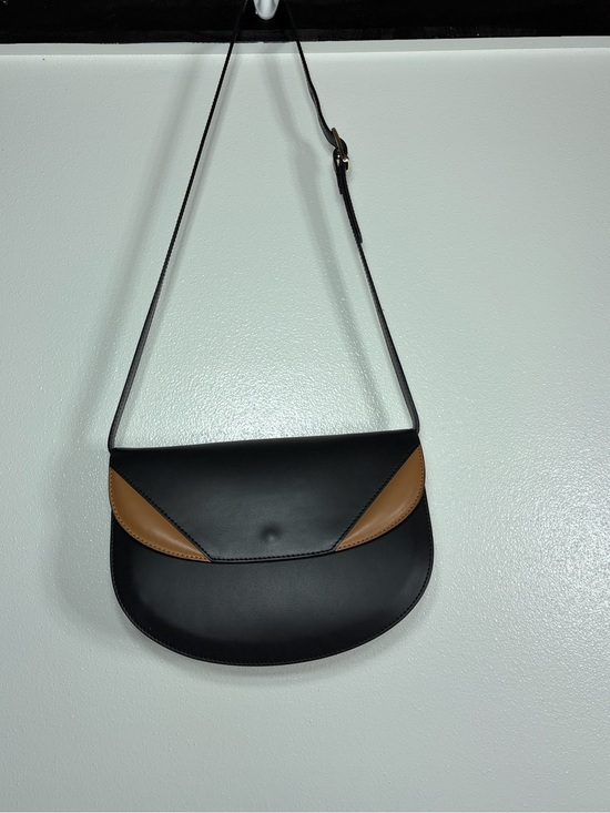 Valentina Fiore Handbags - Valentina made in Italy leather purse black and brown shoulder bag